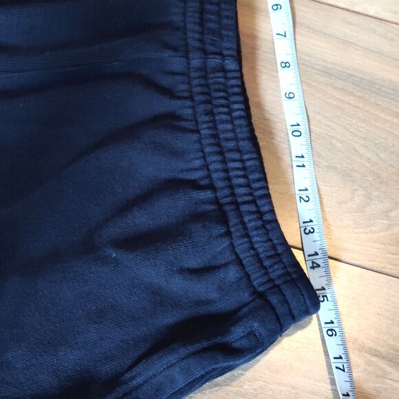 Vintage 90s Polo Ralph Lauren Men's Large Black Sweatpants Wide Leg White Pony - Picture 9 of 13